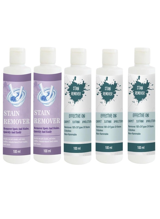 TOOVUS Stain Remover Combo Pack of Purple (Pack of 2), Sky (Pack of 2) and Sky Stain Remover | Multi-Surface Cleaning Solution for Clothes, Fabrics, Upholstery (100 g Each) - Image 1